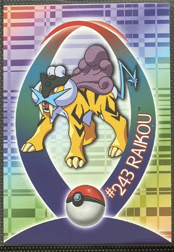 Raikou Pokémon card front