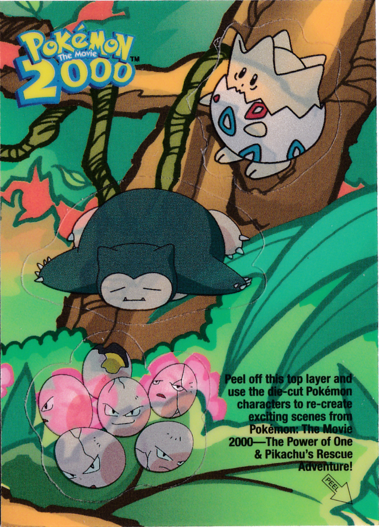 Togepi, Snorlax, and Exeggcute