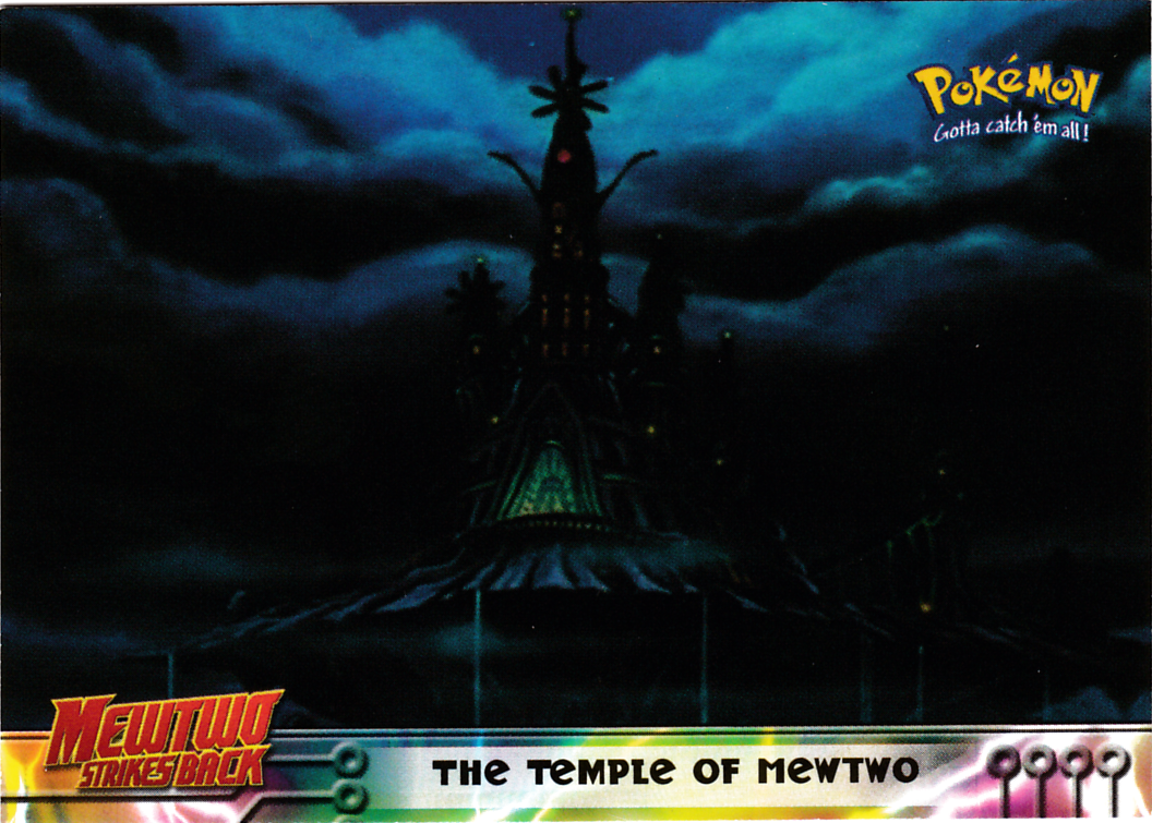 The Temple of Mewtwo Pokémon card front