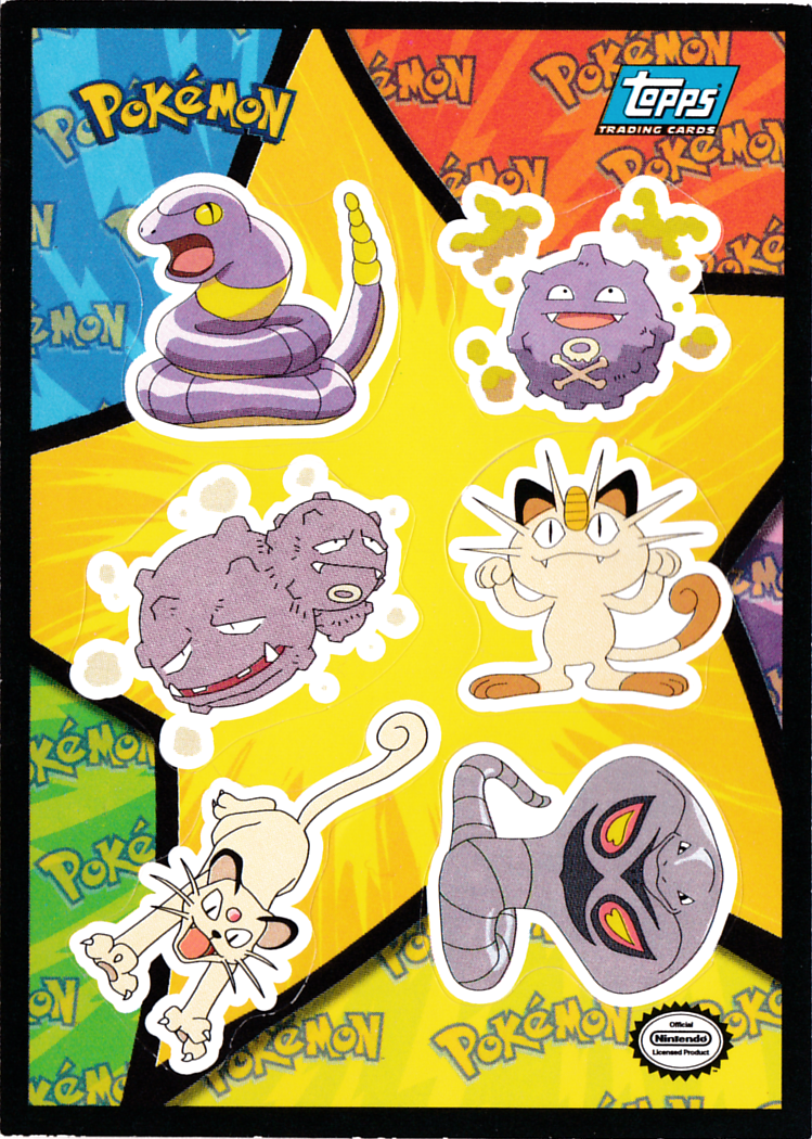 Ekans , Koffing , Weezing , Meowth , Persian , Arbok