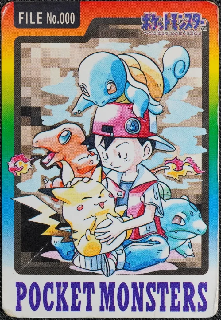 Starter Pokémon Checklist #000 Special · promo_checklist – 1997 Pokemon Carddass Blue Pokémon card