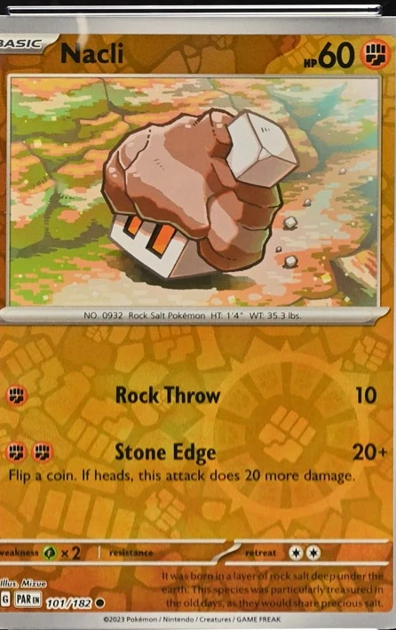 Nacli Pokémon card front