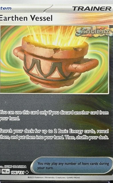 Earthen Vessel Pokémon card front