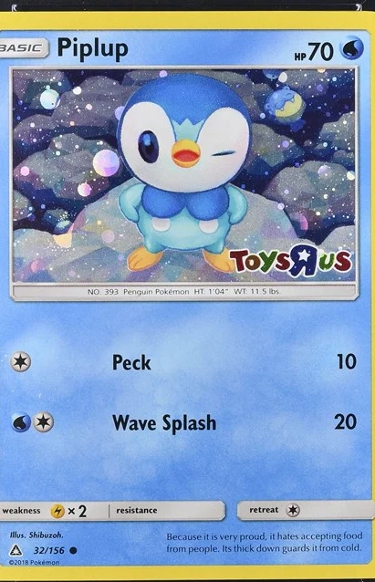 Piplup Pokémon card front