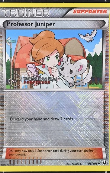 Professor Juniper Pokémon card front
