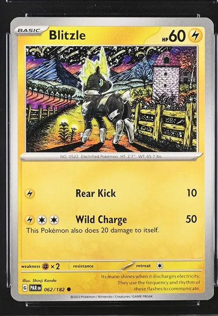 Blitzle Pokémon card front