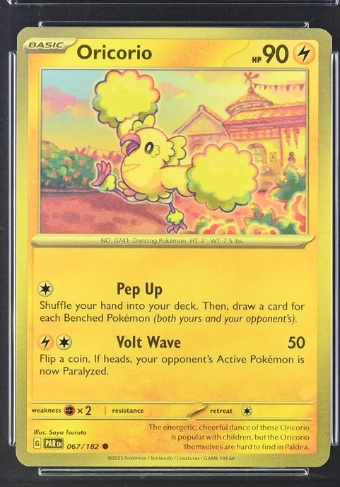 Oricorio Pokémon card front