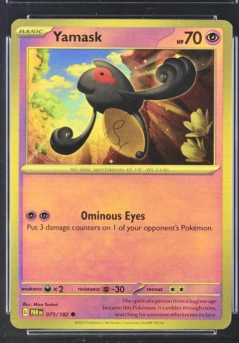 Yamask Pokémon card front