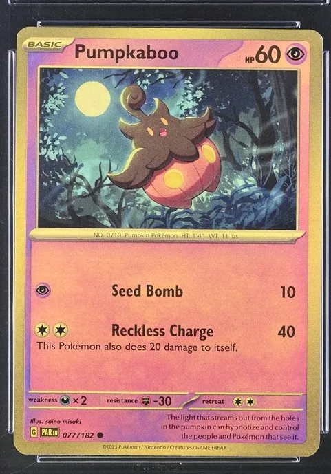 Pumpkaboo Pokémon card front