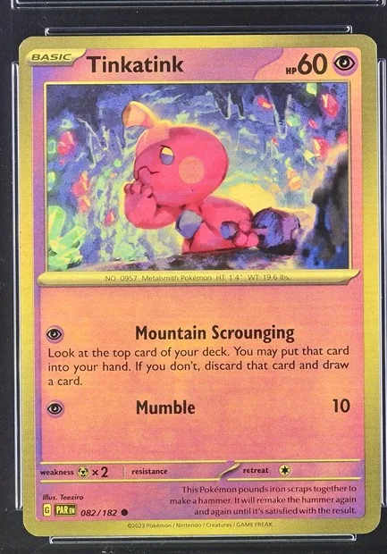 Tinkatink Pokémon card front