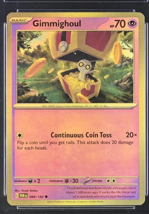 Gimmighoul Pokémon card front
