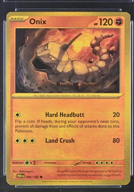 Onix Pokémon card front