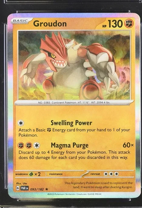 Groudon Pokémon card front