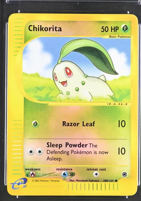 Chikorita Pokémon card front