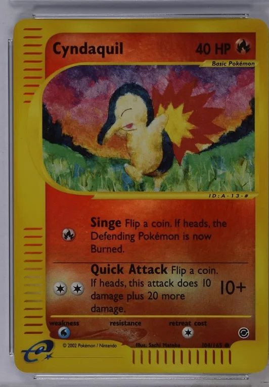 Cyndaquil Pokémon card front