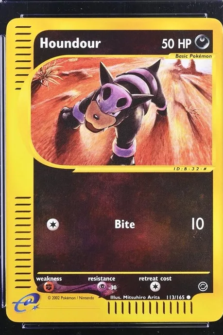Houndour Pokémon card front