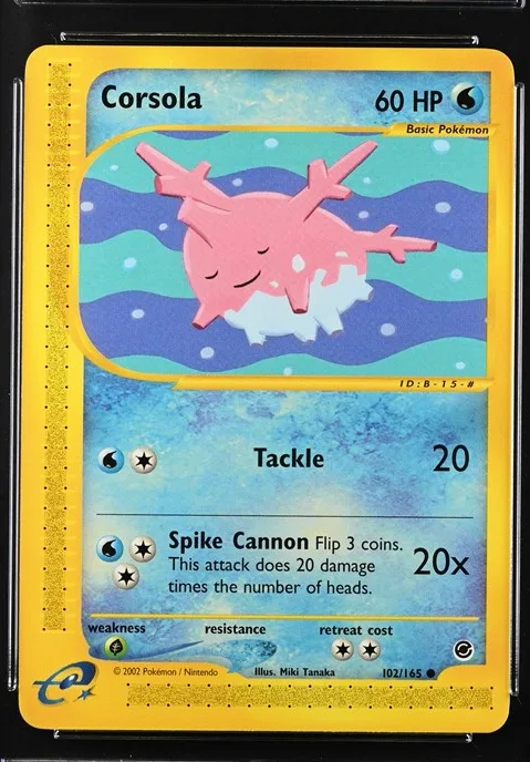 Corsola Pokémon card front