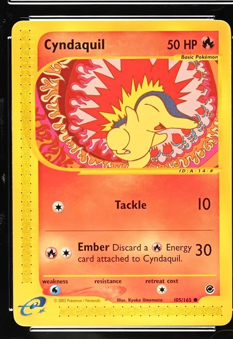 Cyndaquil Pokémon card front