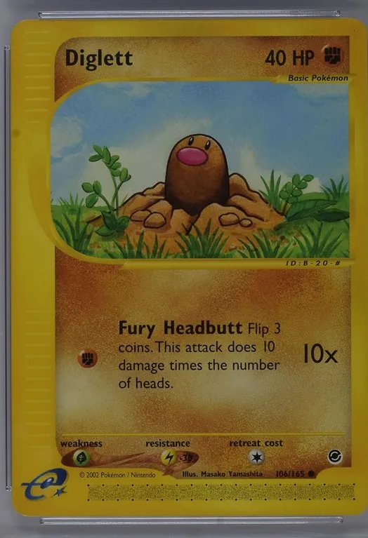 Diglett Pokémon card front
