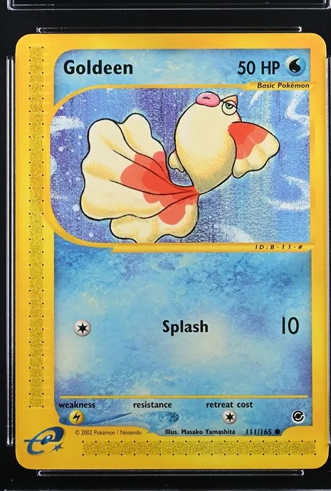 Goldeen Pokémon card front