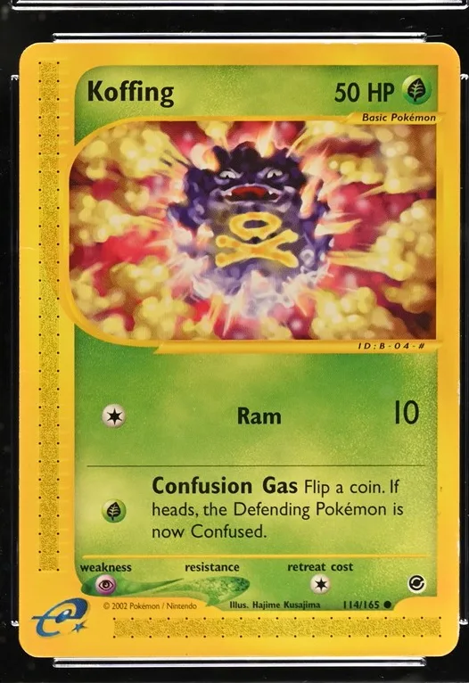 Koffing Pokémon card front