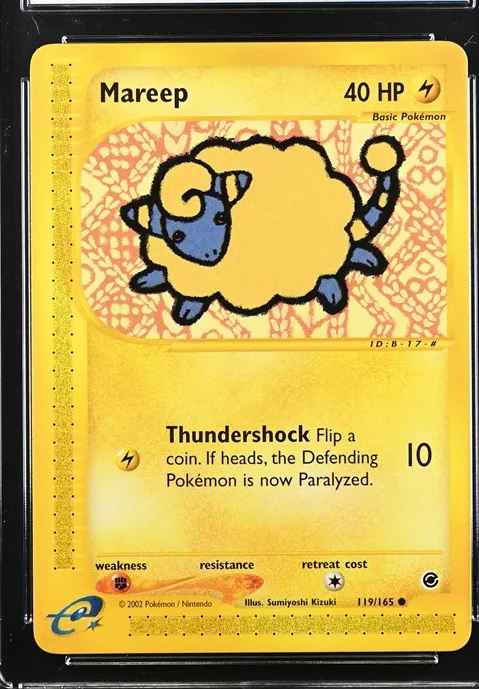 Mareep Pokémon card front