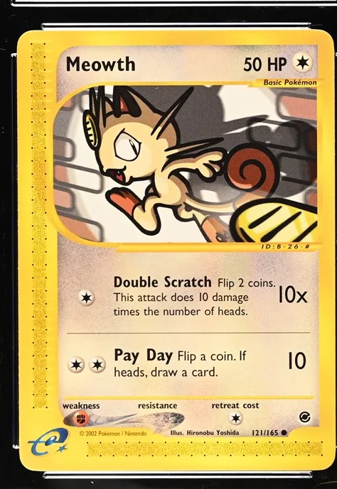 Meowth Pokémon card front