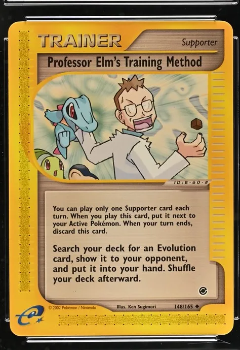Professor Elm's Training Method Pokémon card front
