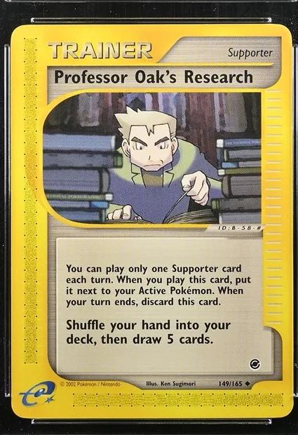 Professor Oak's Research Pokémon card front