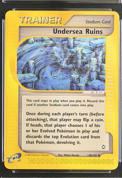 Undersea Ruins Pokémon card front