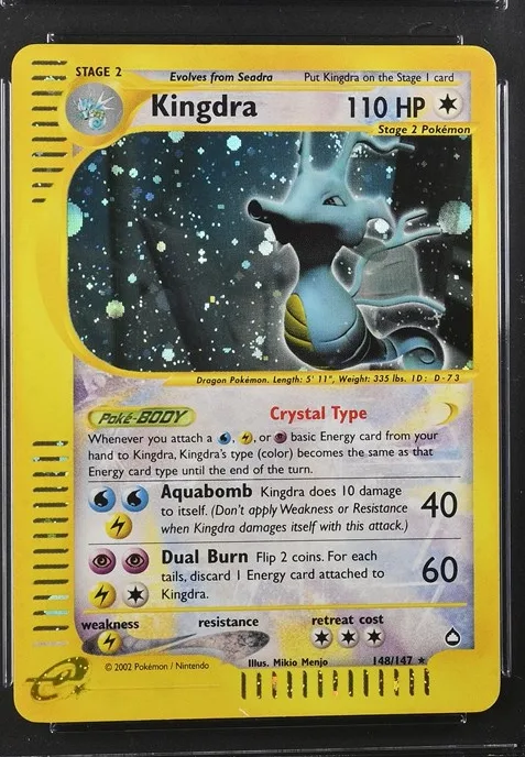 Kingdra Pokémon card front