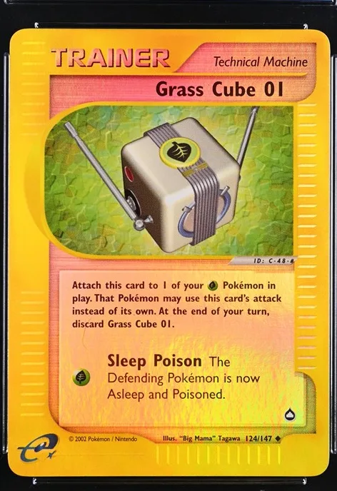 Grass Cube 01 Pokémon card front