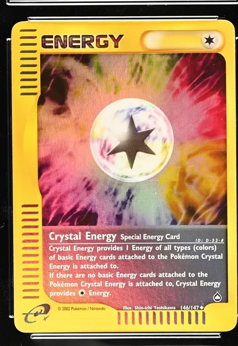 Crystal Energy Pokémon card front