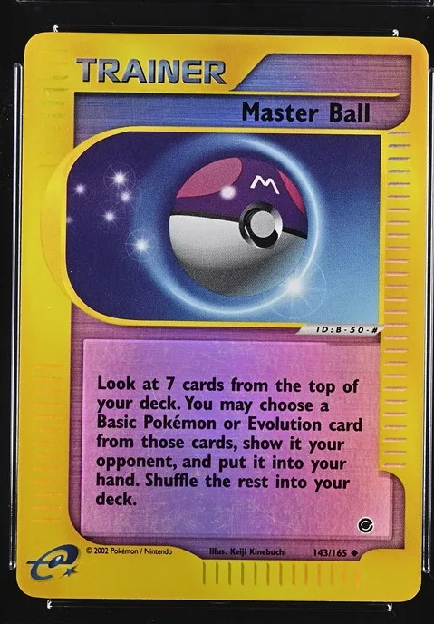 Master Ball Pokémon card front
