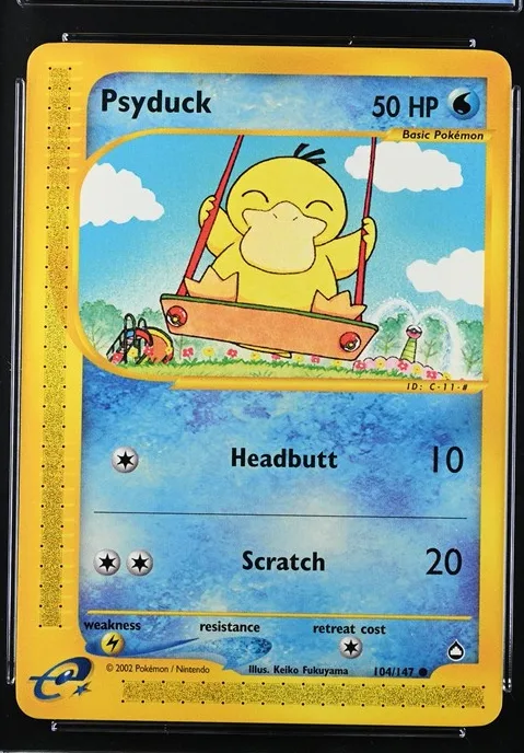 Psyduck Pokémon card front