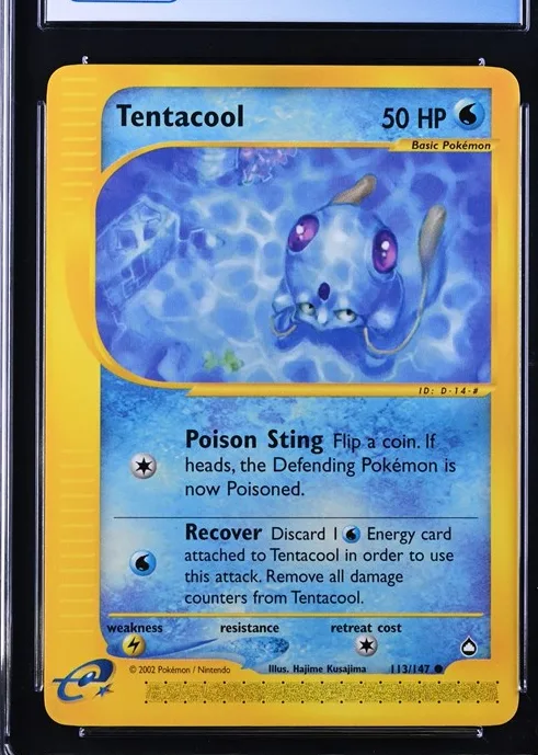 Tentacool Pokémon card front
