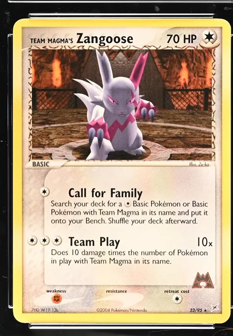Team Magma's Zangoose