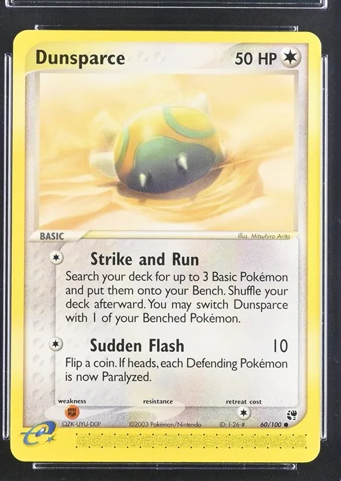 Dunsparce Pokémon card front