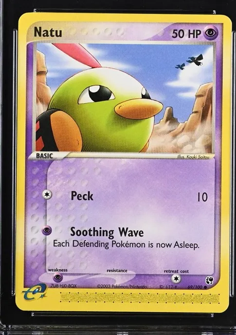Natu Pokémon card front
