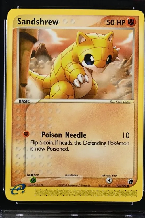 Sandshrew Pokémon card front