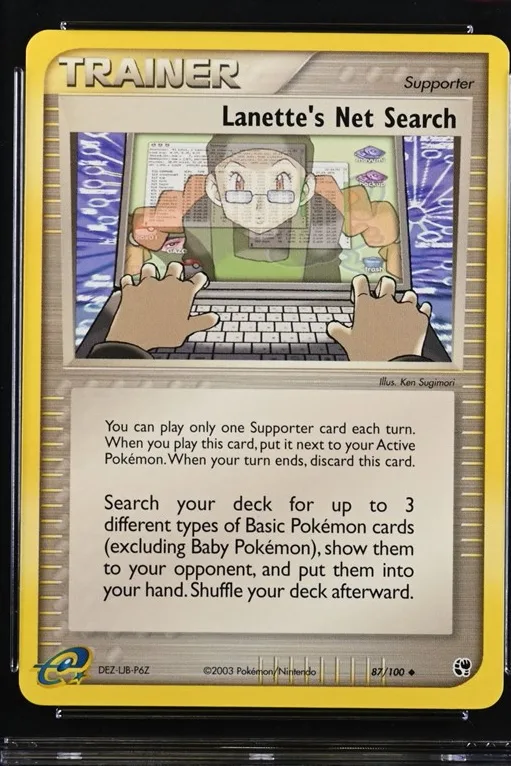 Lanette's Net Search Pokémon card front