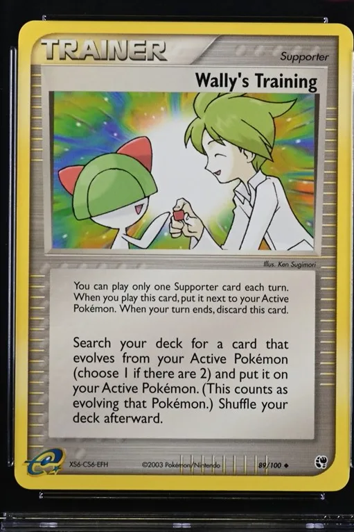 Wally's Training Pokémon card front