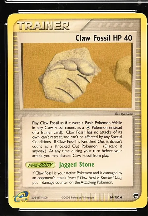 Claw Fossil Pokémon card front