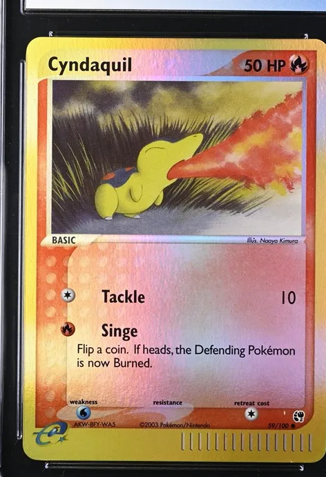 Cyndaquil Pokémon card front