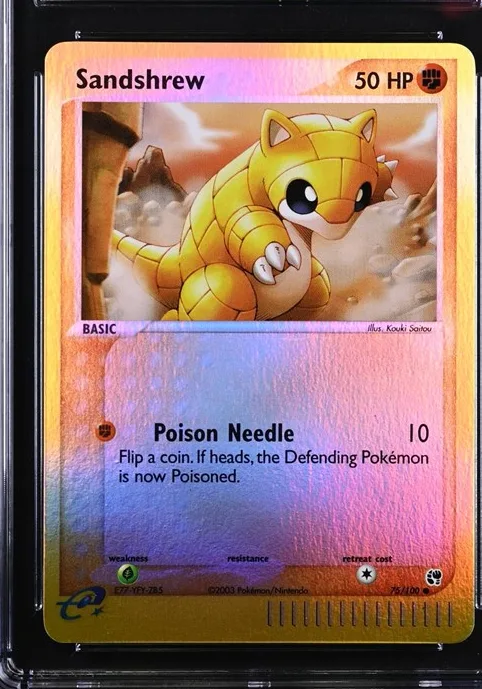 Sandshrew Pokémon card front