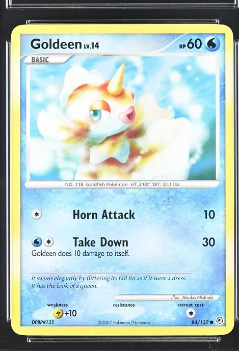 Goldeen Pokémon card front