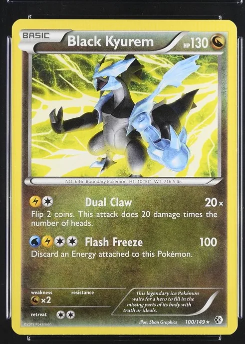 Black Kyurem Pokémon card front