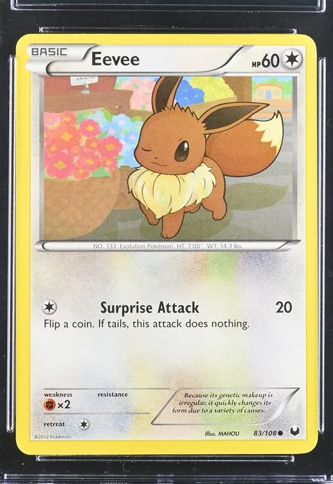 Eevee Pokémon card front