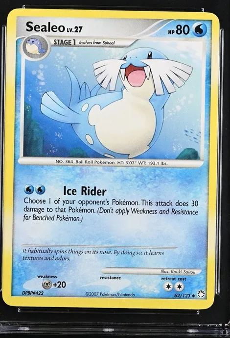 Sealeo Pokémon card front