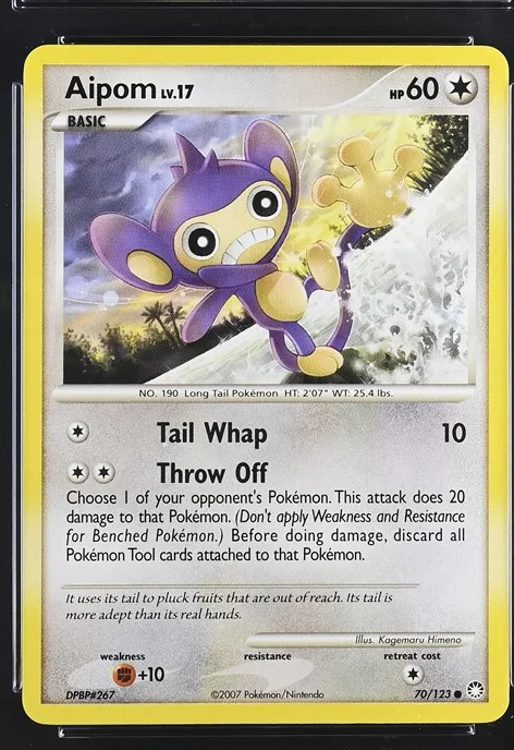 Aipom Pokémon card front
